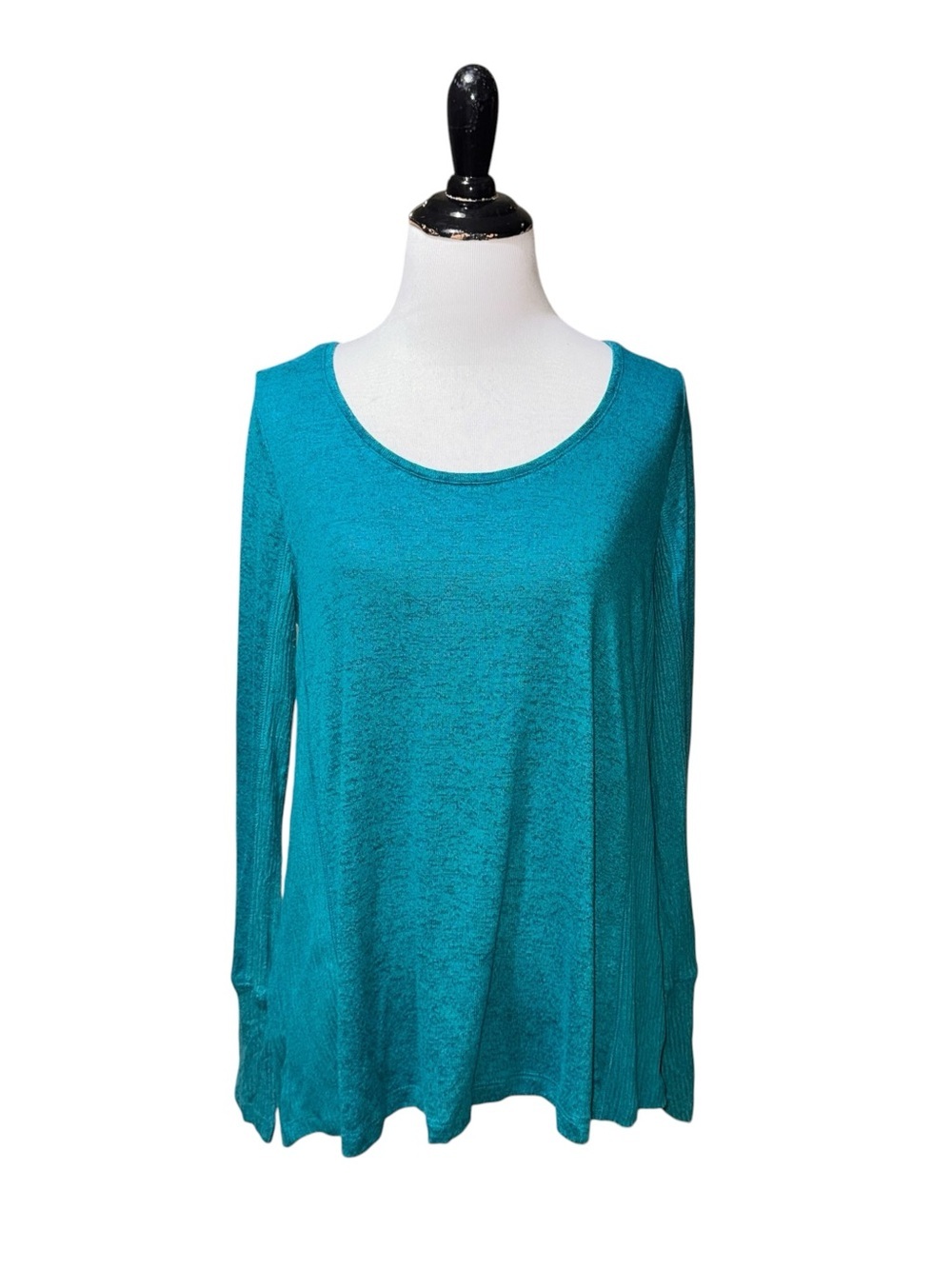 Mudd Women's S Small Knit Tunic Sweater Top Long Sleeve NWT Turquoise